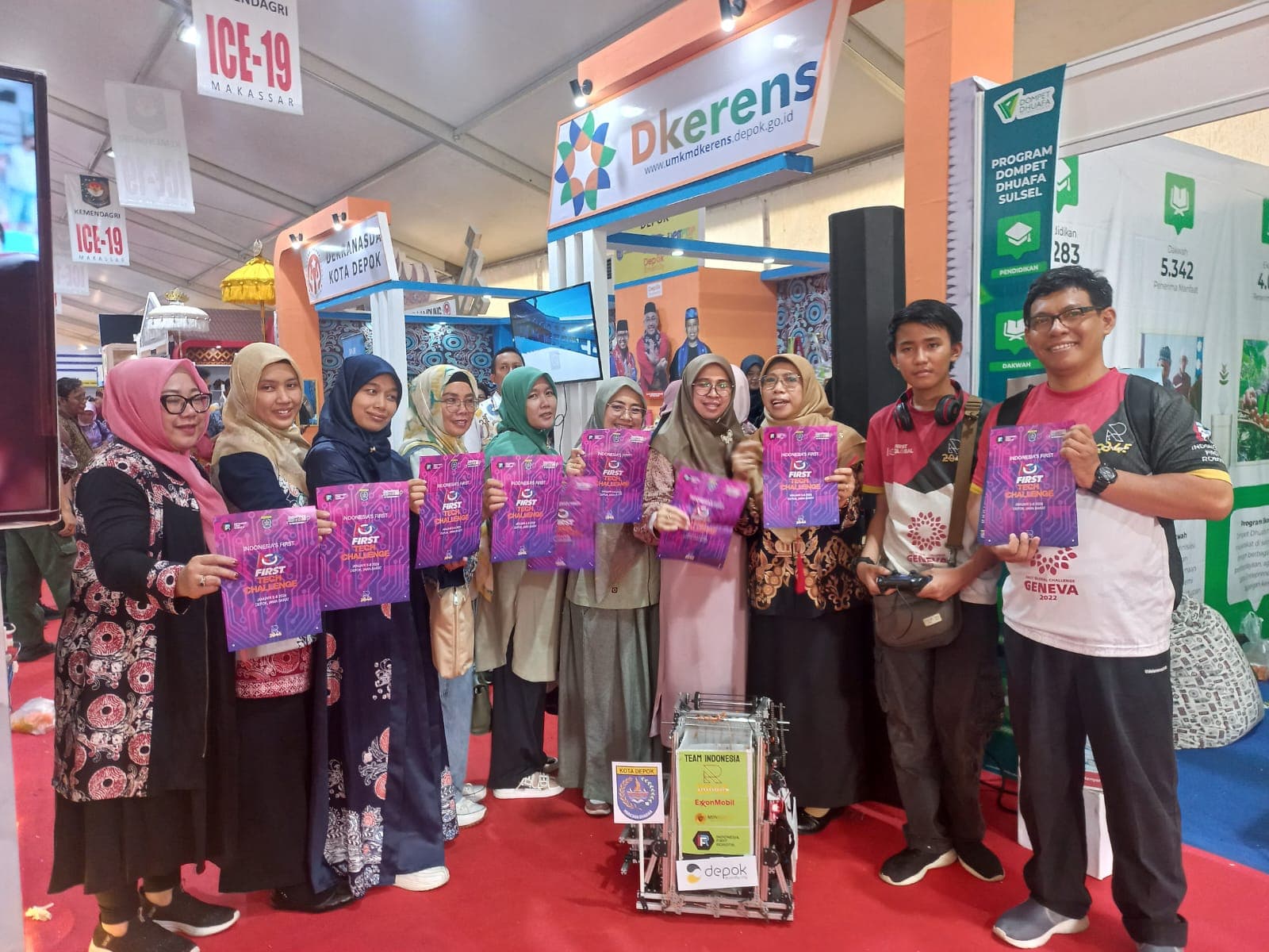 Tim R2045 menjadi salah satu perwakilan kota Depok dalam pameran Indonesia City Expo Makassar 11-14 July 2023 Photo